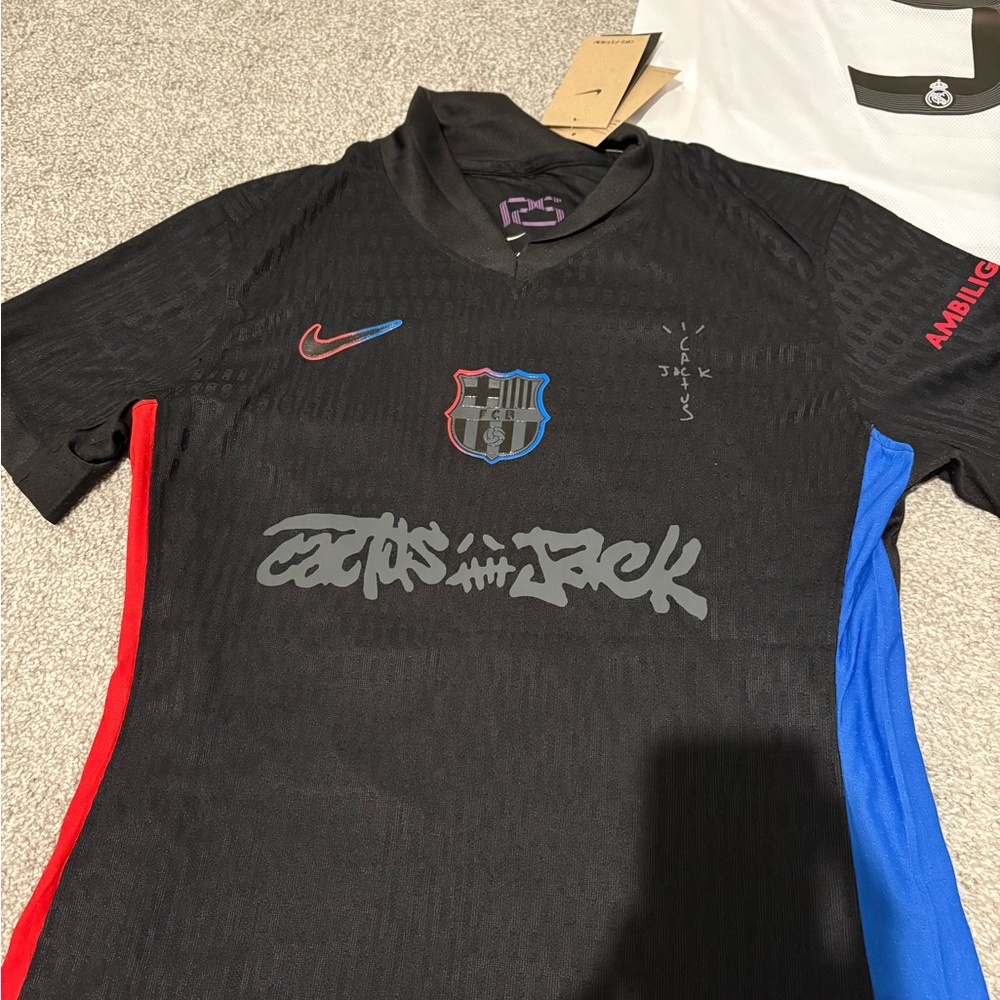 Nike Black Jersey with Red and Blue cactus jack